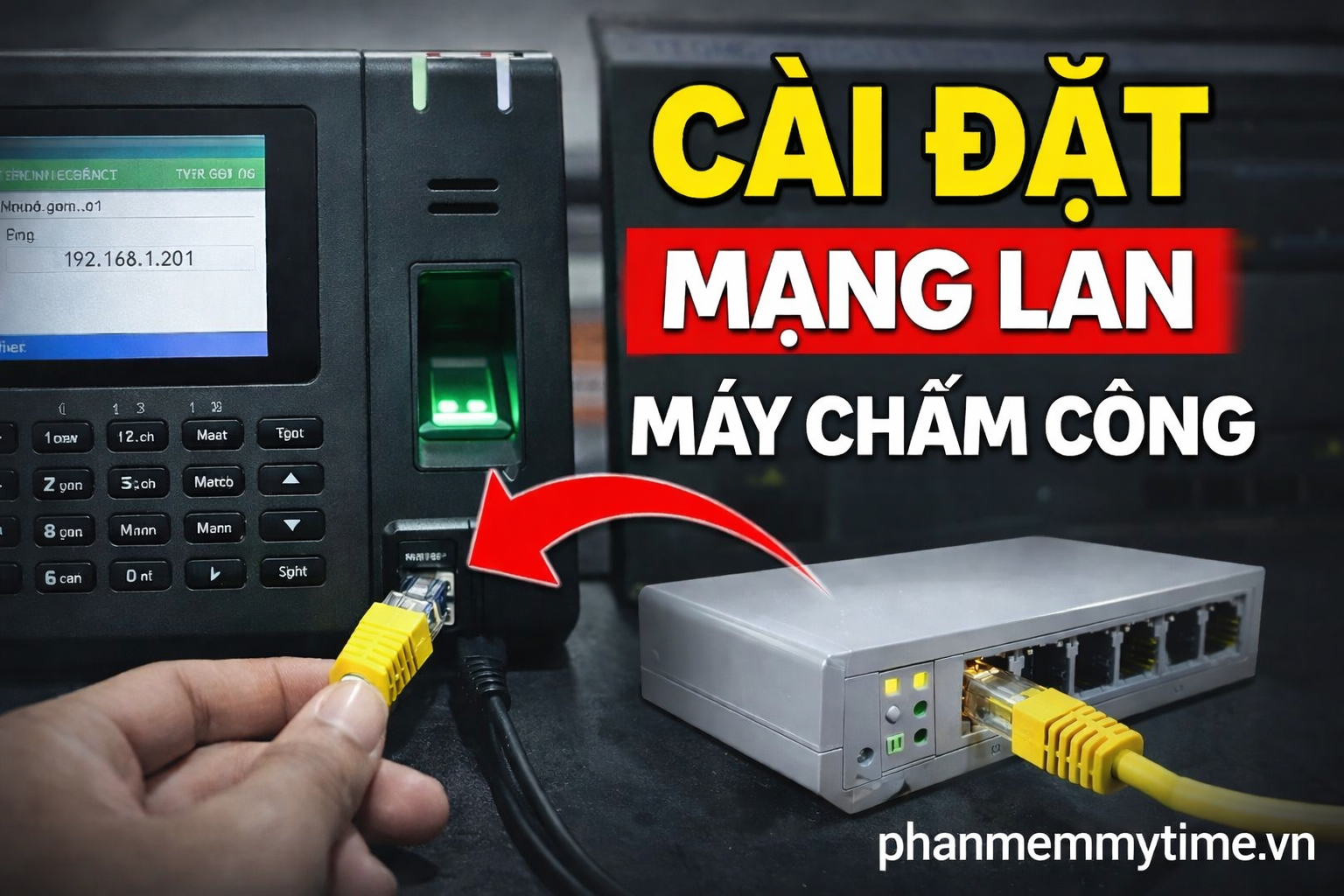 Khai báo máy chấm công ZKTeco bằng TCP